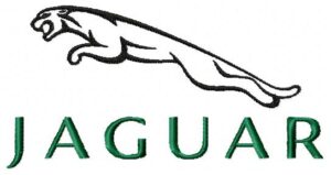 Схема для машинної вишивки "Логотип Jaguar"